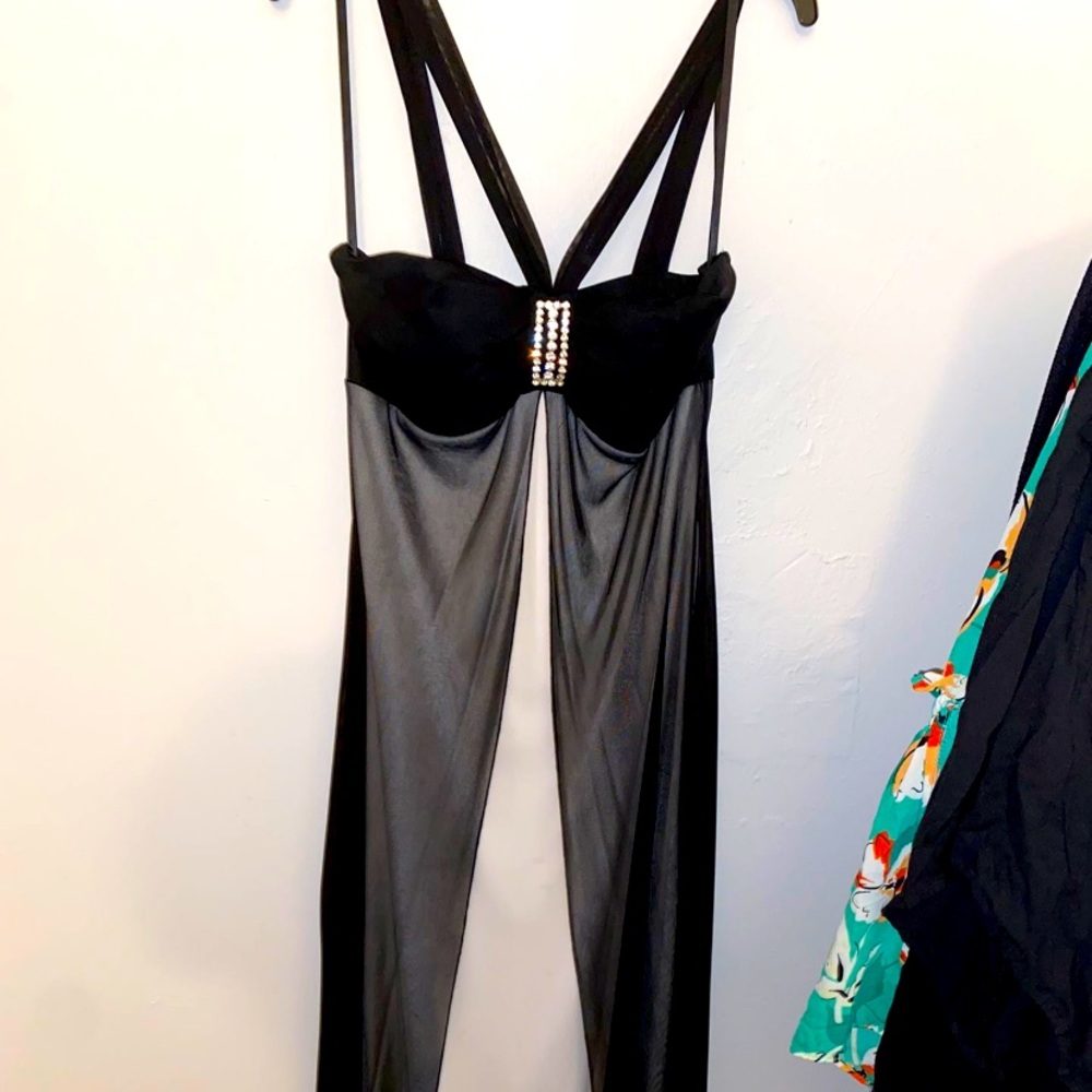 Beautiful black white dress used once